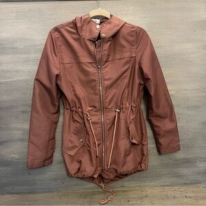 Charlotte Russe Mauve Windbreaker Jacket Small Good Condition